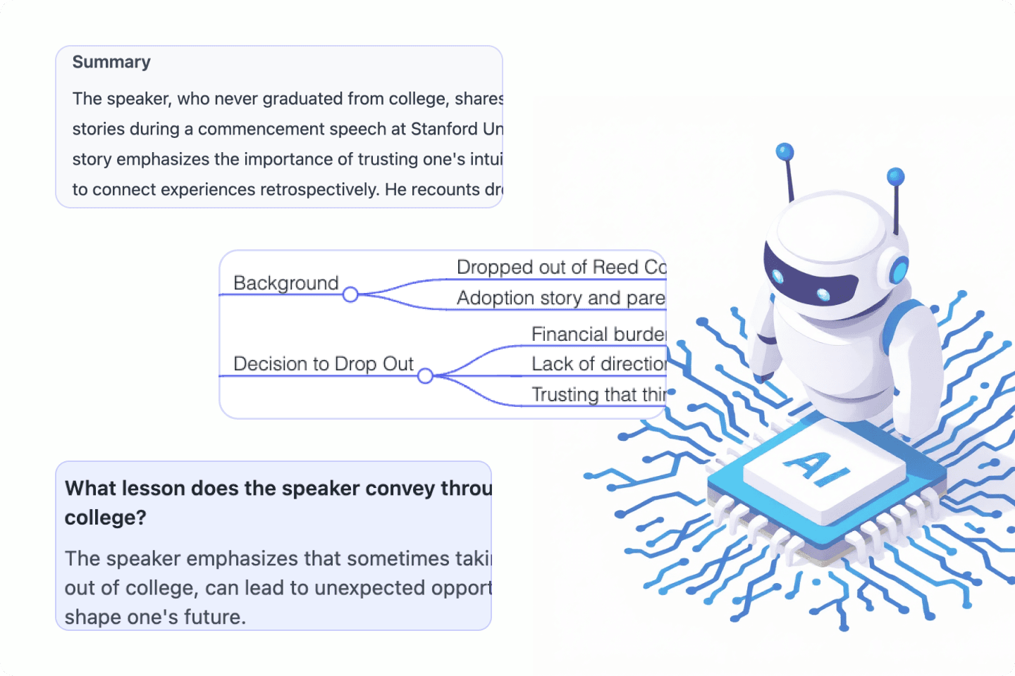 Generate Summary, Mind Map, Key Points from Audio & Video
